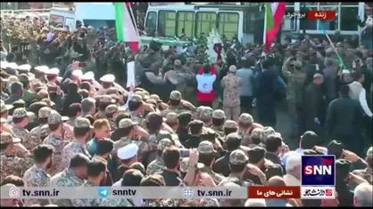تشییع پیکر شهید پدافند هوایی ارتش &laquo;مهدی نقوی&raquo; در استان لرستان