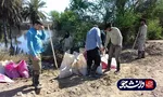 جهادگران بسیج دانشجویی دانشگاه آزاد اهواز اقدام به ترمیم سیل بند روستای هوفل سیدناصر کردند