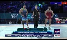 صعود قاسم‌پور به نیمه نهایی با پیچیدن نسخه حریف گرجستانی