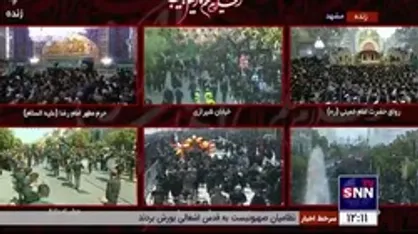 حضور چند میلیونی مردم در مشهد الرضا در روز شهادت امام رئوف (ع)