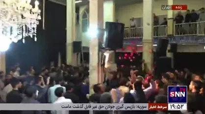 گلباران پیکر شهید علی وردی که به دست آشوبگران به شهادت رسید