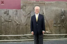 آمانو از موزه ملی ایران بازدید کرد