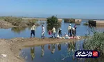 جهادگران بسیج دانشجویی دانشگاه آزاد اهواز اقدام به ترمیم سیل بند روستای هوفل سیدناصر کردند