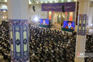 ارتباط تصویری مردم قم با رهبر معظم انقلاب اسلامی