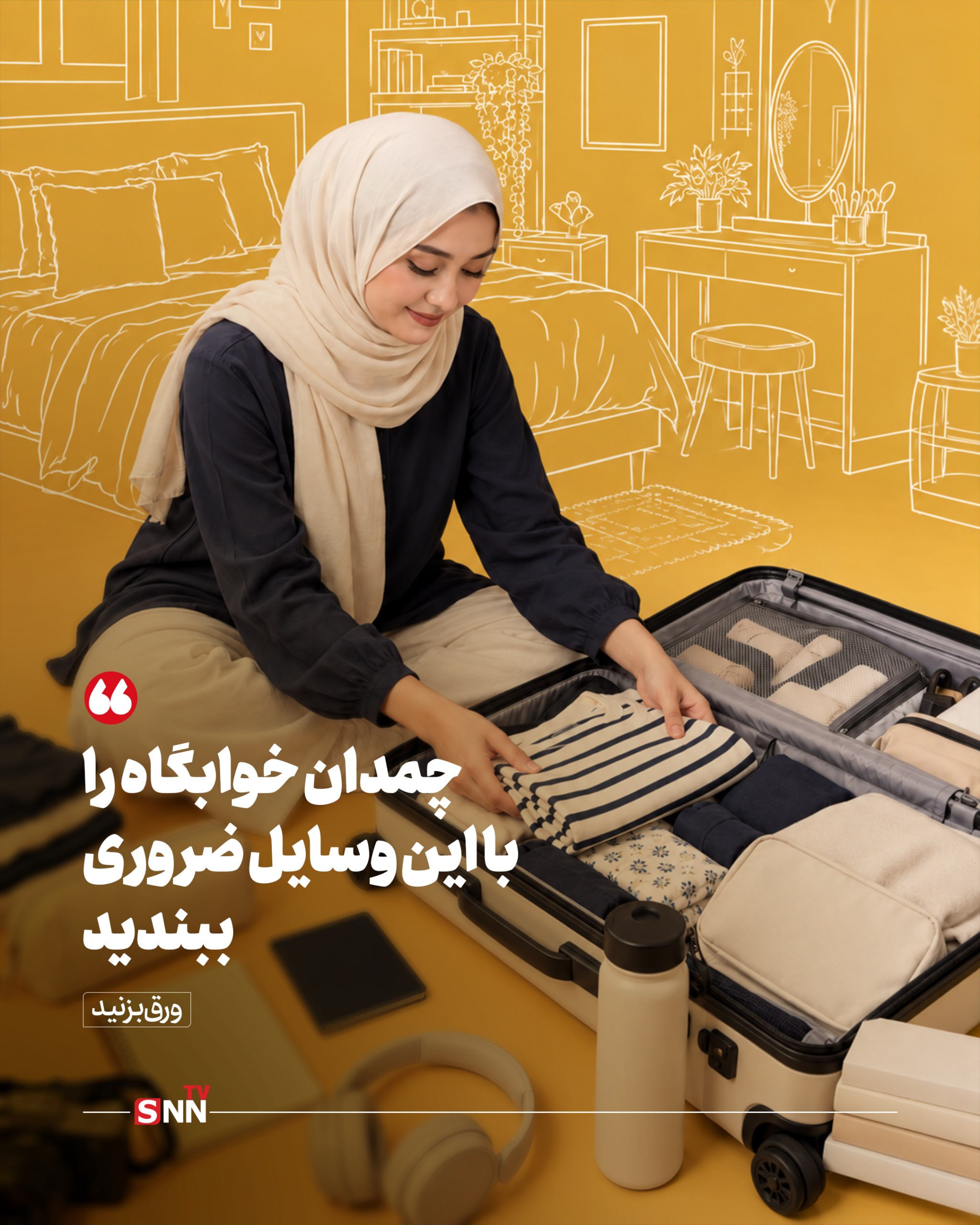 باز فصل دانشگاه شروع می‌شود و چمدانی که برای ترم بعدی اولویت‌ها را می‌چیند / حوله ، مسواک ، لپ تاپ و برخی وسایل آشپزی؛ سوغاتی برای خوابگاه دانشجویی +عکس نوشت