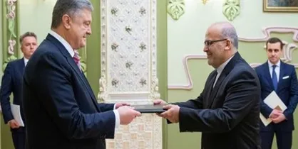 سفیر جدید ایران استوارنامه خود را تقدیم رئیس جمهور اوکراین کرد