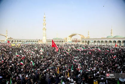 اجتماع بیعت با آیت&zwnj;الله سید مجتبی خامنه&zwnj;ای در مسجد مقدس جمکران
