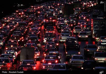 ترافیک پر حجم و سنگین در معابر و بزرگراه&zwnj;های تهران