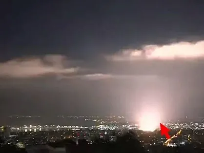 تصویری از رسیدن موشک&zwnj;های ایران به اراضی اشغالی