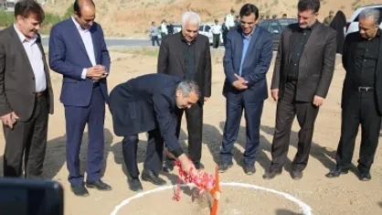 کلنگ پروژه عمرانی تقاطع غیرهم سطح ورودی دانشگاه لرستان زمین زده شد
