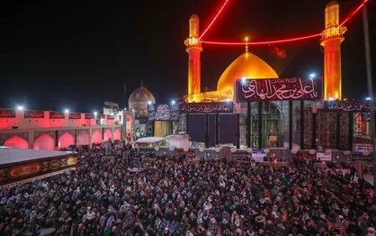 سامرا در شب شهادت امام هادی علیه السلام میزبان میلیون&zwnj;ها زائر شد+تصاویر