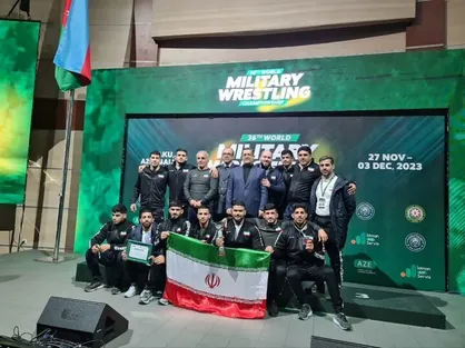 بازگشت تیم&zwnj;های کشتی آزاد و فرنگی نیرو&zwnj;های مسلح ایران + فیلم
