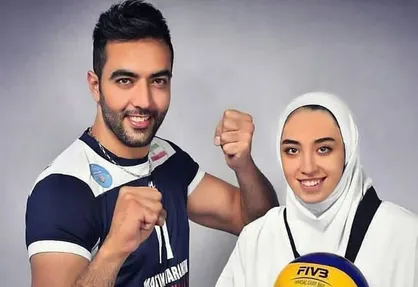 سوتی حامد معدنچی و کیمیا علیزاده در برنامه زنده تلویزیونی