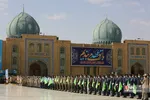 صبحگاه مشترک نیرو‌های مسلح در مسجد جمکران
