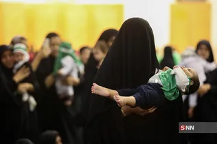 مراسم شیرخوارگان حسینی در حرم حضرت معصومه (س)