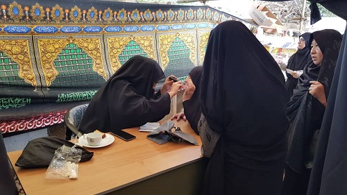 خدمت رسانی دانشجویان علوم پزشکی اهواز به زوار حسینی