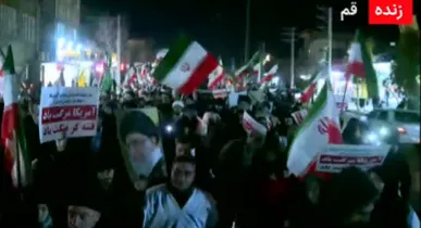 مردم قم کفن پوشان به خیابان آمدند/مزدوران رژیم صهیونیستی را باید سر جای خود نشاند+فیلم