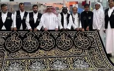 پرده جدید کعبه آماده شد+عکس