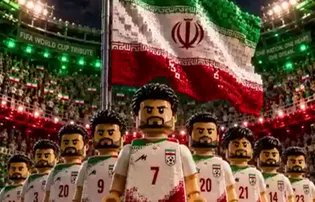 انیمیشن لگویی منتشر شده در صفحه سفارت ایران در نیوزیلند در آستانه اولین بازی تیم ملی در جام جهانی