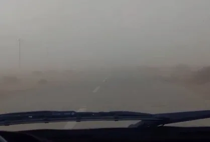 تندباد گرد و خاک در خوزستان+فیلم