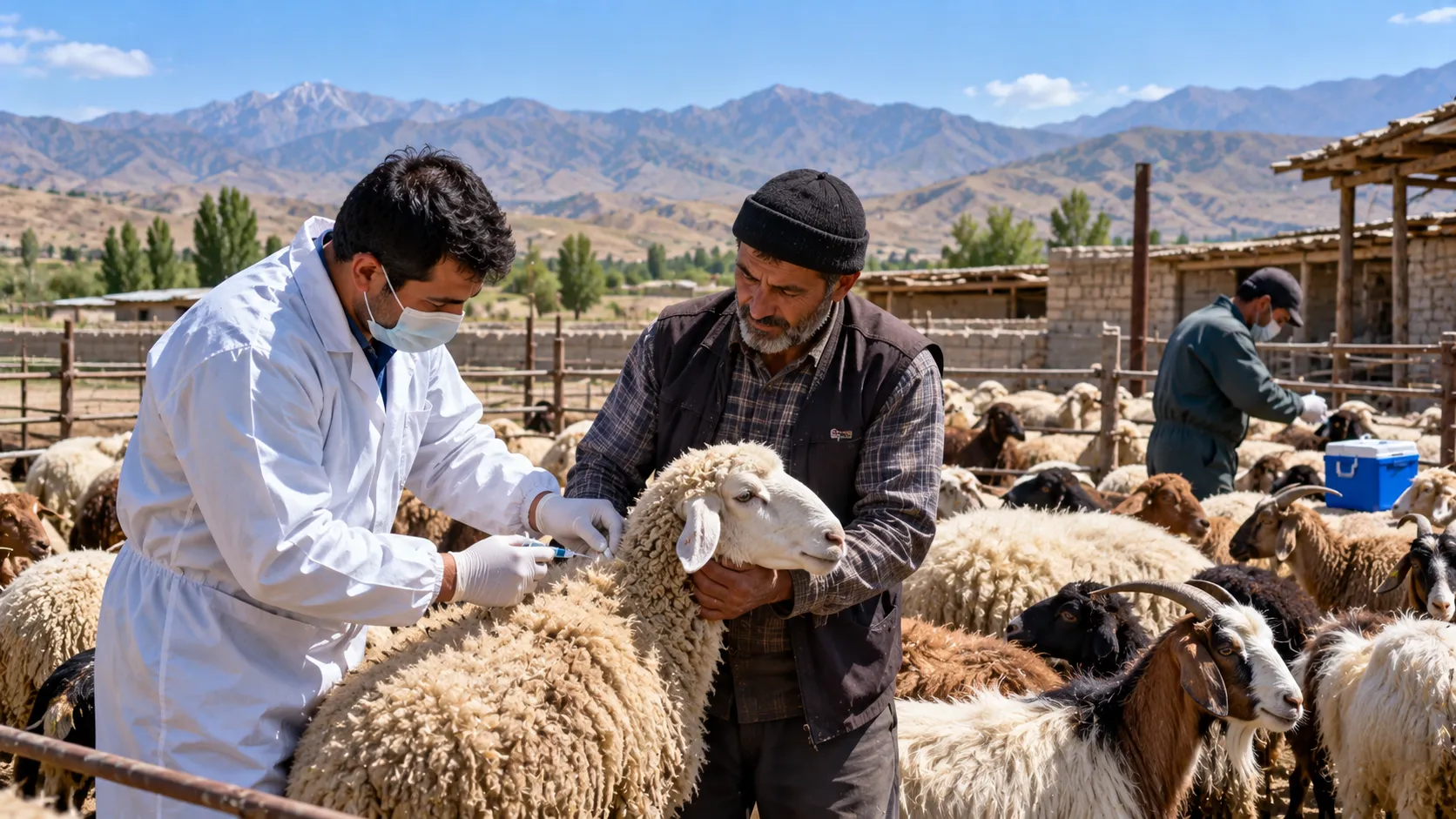 واکسیناسیون ۸۸۴ هزار رأس دام سبک علیه آبله در قزوین