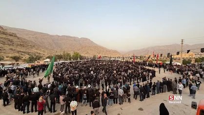 مراسم سینه&zwnj;زنی و عزاداری عصر تاسوعای حسینی در شهرستان چرام برگزار شد+فیلم