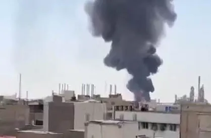 آتش&zwnj;سوزی در واحد ۷۰ پالایشگاه نفت آبادان تحت کنترل است+فیلم