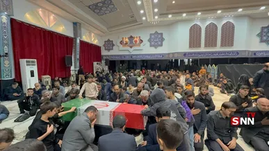 شبی آسمانی در یاسوج هم‌زمان با شب شهادت حضرت زهرا(س) و تشییع باشکوه شهدا در حسینیه ثارالله+ فیلم