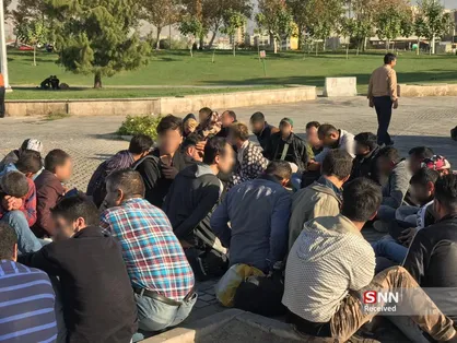 پاکسازی میدان آزادی از معتادان متجاهر+ عکس