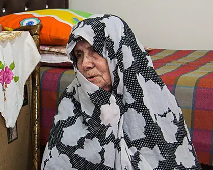 مادر شهید حسن جنگجو به فرزند شهیدش پیوست