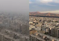 غلظت ذرات معلق در برخی مناطق تهران افزایش یافت
