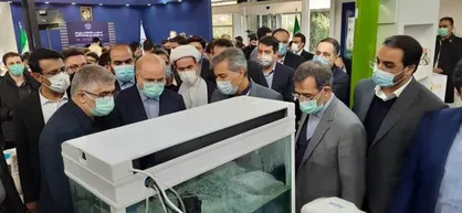 بازدید رئیس مجلس از غرفه دستاوردهای جهاد دانشگاهی بوشهر