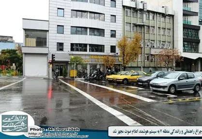 رنگ آمیزی سرپناه&zwnj;های ایستگاه اتوبوس سطح منطقه هفت