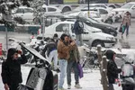بارش برف در شمال شهر پایتخت