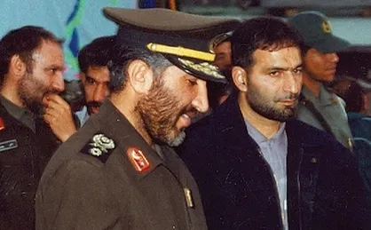 شهیدان تهرانی مقدم و کاظمی در جریان حمله به مقر منافقین در عراق