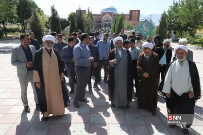 تجمع دانشجویان دانشگاه آیت الله بروجردی در حمایت از جبهه مقاومت
