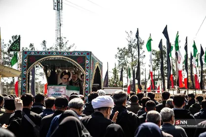 شهید نوجوان ۱۷ ساله در قطعه ۴۲ بهشت زهرا / تشییع این شهید گواهی بر باطل بودن ادعا&zwnj;های دشمن است + فیلم