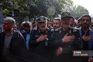 مراسم تشییع بسیجی شهید «محمد مهدی رضوان»