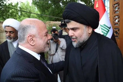 دیدار حیدر العبادی با مقتدی صدر در کربلا