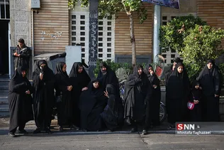 مراسم تشییع بسیجی شهید «محمد مهدی رضوان»