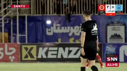 سوت پایان بازی دیدار تراکتور برابر چادرملو / تراکتور ۲ - ۰ چادرملو