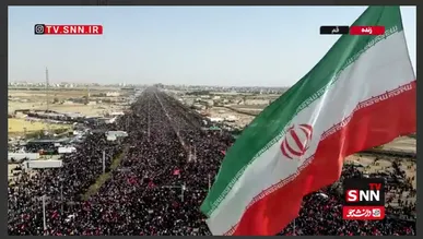 ببینید|تصاویر هوایی باشکوه از خیل عظیم مردم حاضر در مراسم تشییع پیکر رهبر شهید در قم