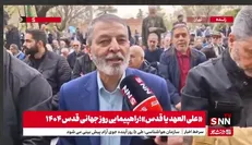 امیر موسوی: روز قدس اعلام موضع جهانی علیه شرارت و ظلم است+ فیلم