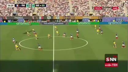 دقیقه ۲۰ گل اول فرانسه آفساید اعلام شد/ گل را امباپه به ثمر رساند / فرانسه 0 - 0سوئد