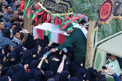پیکر مطهر ۲ شهید گمنام در مسجد جمکران آرام گرفت