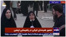 حضور هنرمندان ایرانی در راهپیمایی اربعین