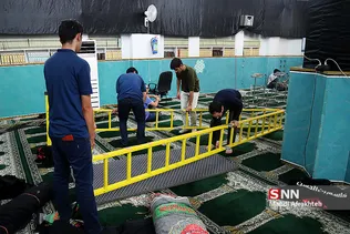 سیاه پوش کردن مسجد دانشگاه شریف