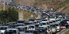 آخرین وضعیت تردد و شرایط جوی جاده‌ها / ترافیک سنگین در جاده چالوس