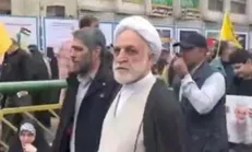 رئیس قوه قضاییه در صفوف مردم در راهپیمایی روز قدس