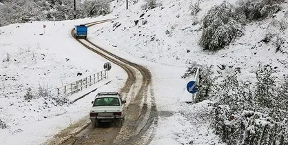 برف و باران در جاده&zwnj;های ۲۳ استان